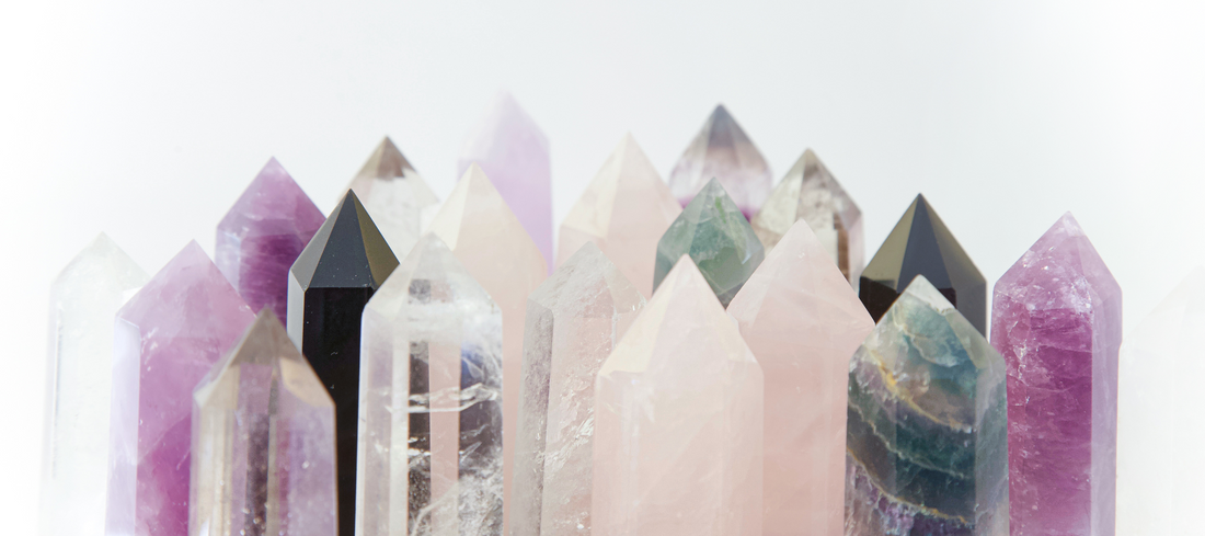 Healing Crystals - quartz, fluorite, rose quartz, amethyst