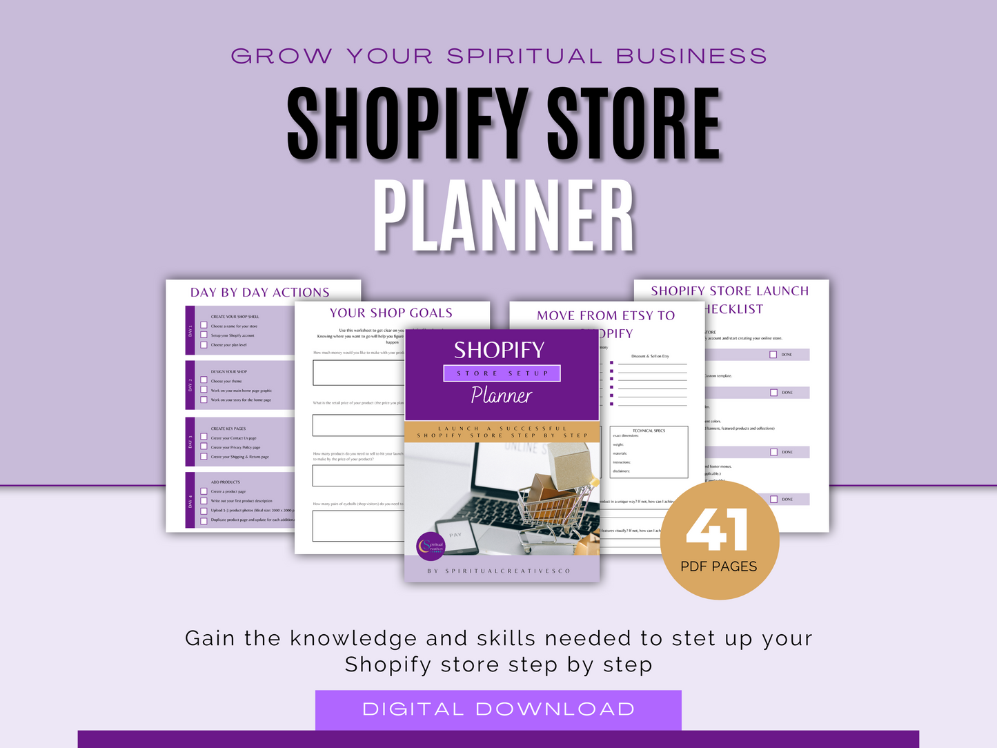 Shopify Planner for Spiritual Entrepreneurs