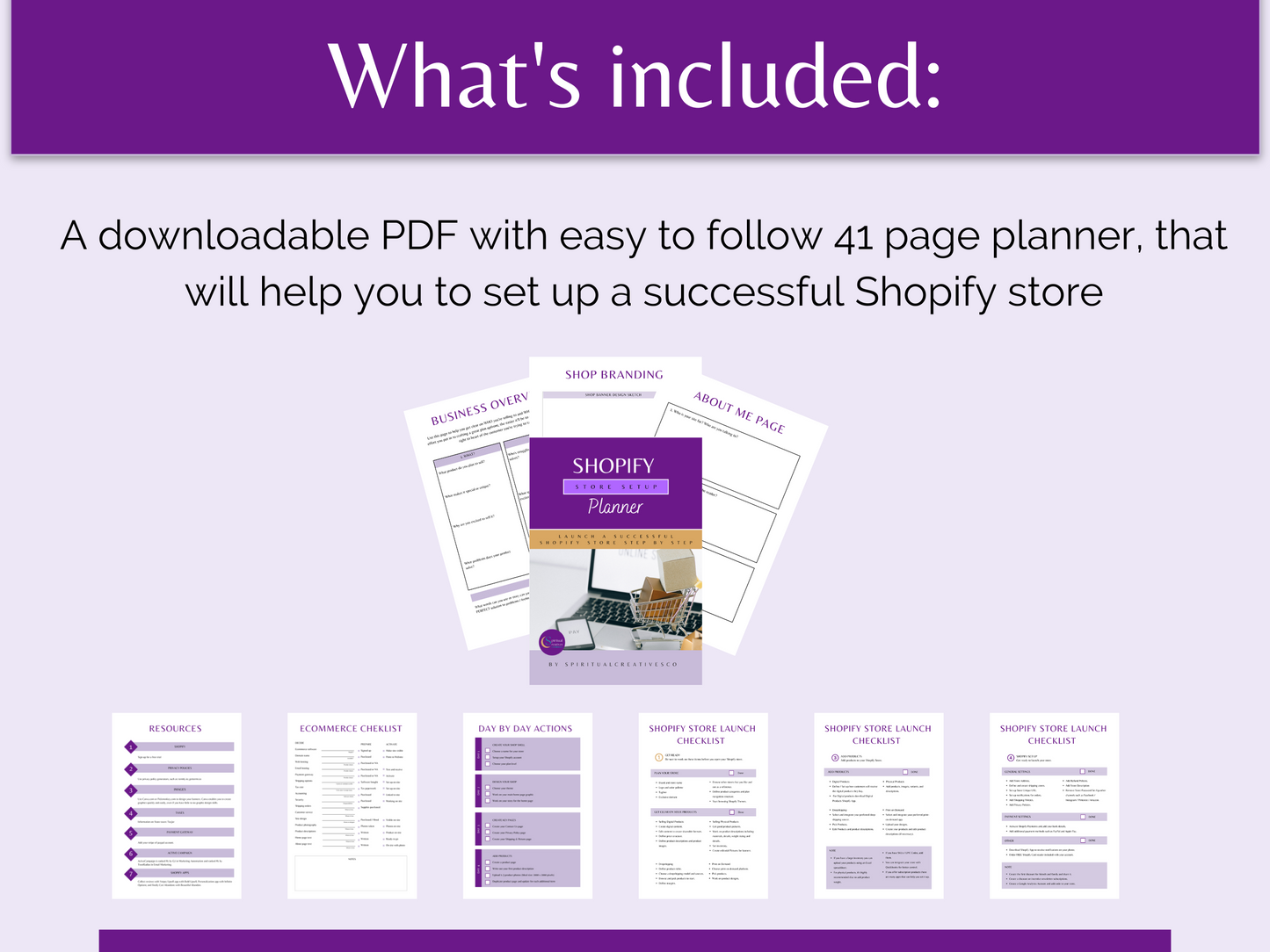 Shopify Planner for Spiritual Entrepreneurs