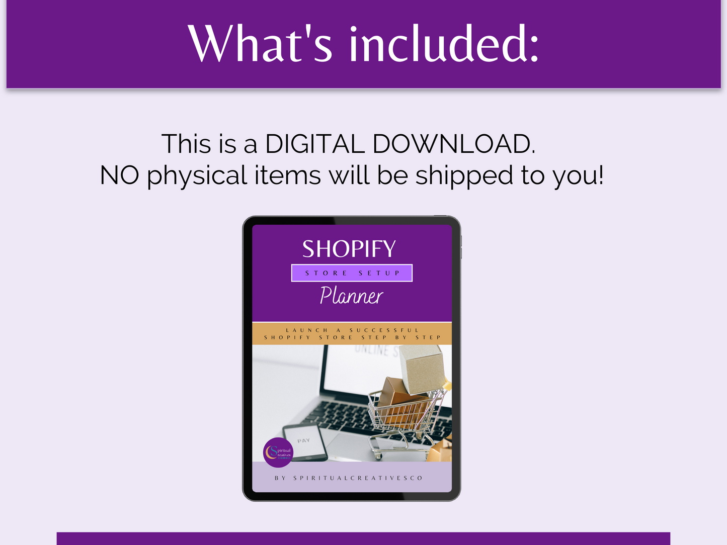 Shopify Planner for Spiritual Entrepreneurs