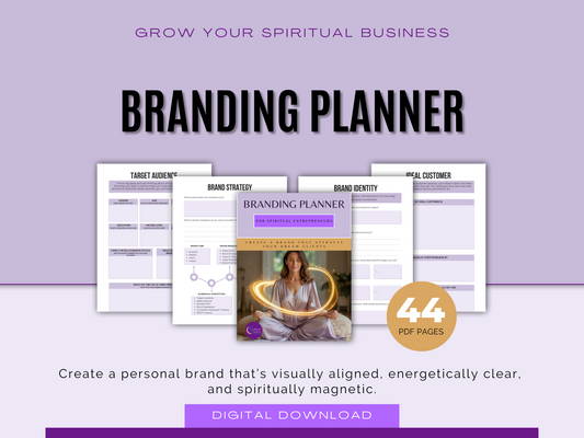 Branding Planner for Spiritual Entrepreneurs